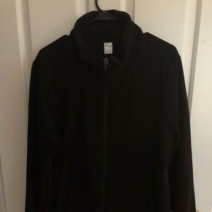 Old Navy black fleece maternity jacket